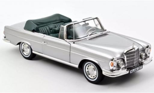 Mercedes 280 1/18 Norev SE Cabriolet grigio 1969 SoftTop liegt bei modellino in miniatura