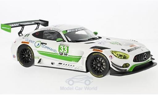 Mercedes AMG GT 1/18 Norev 3 No.33 Team Riley 24h Daytona 2017 M.Farnbacher/B.Keating/A.Christodoulou/J.Bleekemolen modellino in miniatura