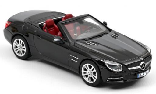 Mercedes Classe SL 1/43 Norev SL 350 (R231) nero 2012 Hardtop couché avec modellino in miniatura