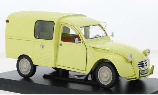 Citroen 2CV 1/18 Norev Fourgonnette AK 350 giallo 1966 modellino in miniatura