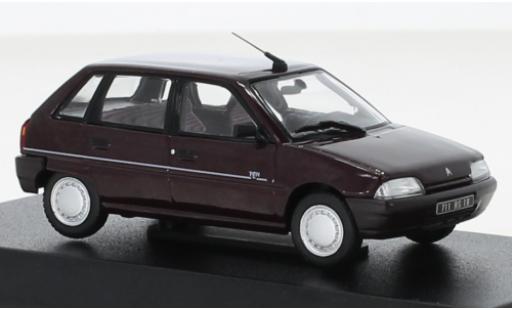 Citroen AX 1/43 Norev TEN metallise rosso 1992 modellino in miniatura