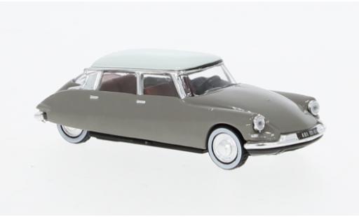 Citroen DS 1/87 Norev 19 grigio/bianco 1959 modellino in miniatura