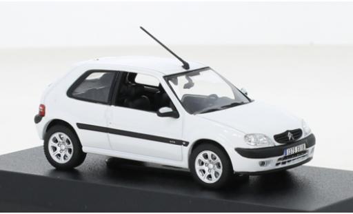 Citroen Saxo 1/43 Norev VTS bianco 2000 modellino in miniatura