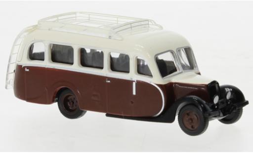 Citroen U23 1/87 Norev Autocar marroneee/beige 1947 modellino in miniatura