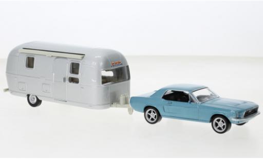 Ford Mustang 1/43 Norev metallise blu clair 1968 modellino in miniatura