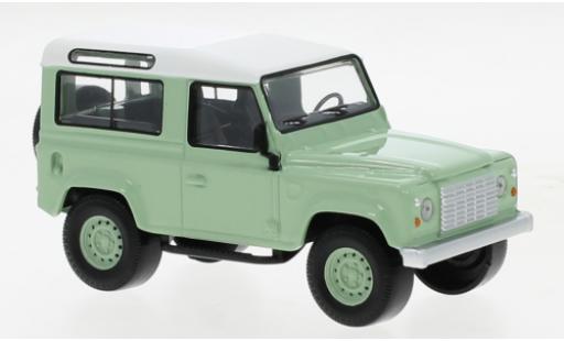 Land Rover Defender 1/43 Norev verde/bianco 1995 modellino in miniatura