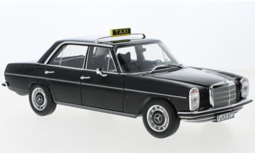 Mercedes 200 1/18 Norev (W115) nero Taxi 1968 modellino in miniatura