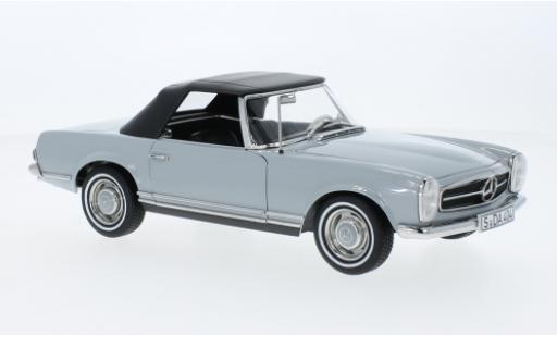 Mercedes CLA 1/18 Norev 230 SL (W113) grigio clair 1963 modellino in miniatura
