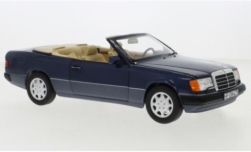 Mercedes 300 1/18 Norev CE-24 Cabriolet (A124) metallise blu 1990 modellino in miniatura