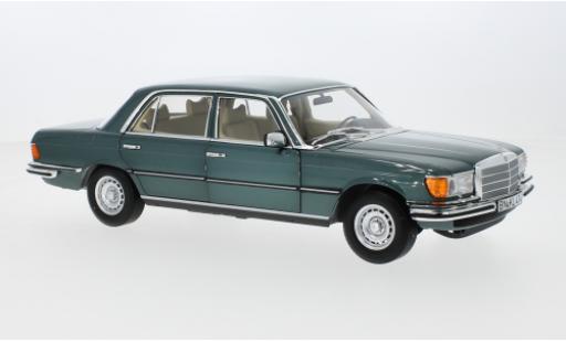 Mercedes 450 1/18 Norev SEL 6.9 (W116) metallise turchese 1979 modellino in miniatura