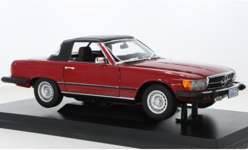 Mercedes 450 1/18 Norev SL (R107) rosso 1979 modellino in miniatura