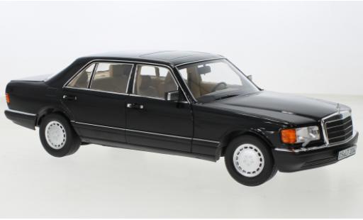 Mercedes 560 1/18 Norev SEL (V126) metallise nero 1989 modellino in miniatura