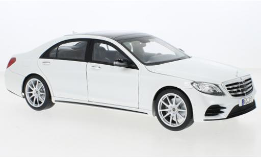 Mercedes Classe S 1/18 Norev AMG-Line metallise bianco 2018 modellino in miniatura