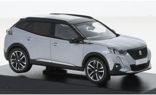 Peugeot 2008 1/43 Norev GT metallise grigio/nero 2020 modellino in miniatura