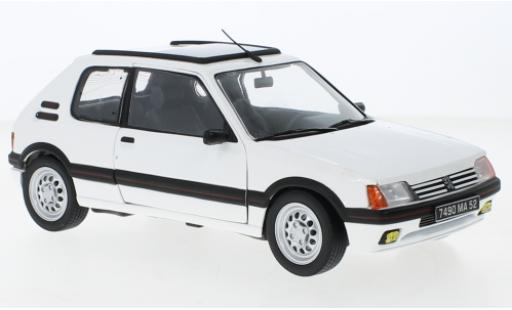 Peugeot 205 1/18 Norev GTI 1.6 bianco 1988 modellino in miniatura