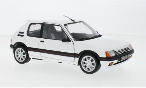 Peugeot 205 1/18 Norev GTI 1.9 bianco 1989 modellino in miniatura