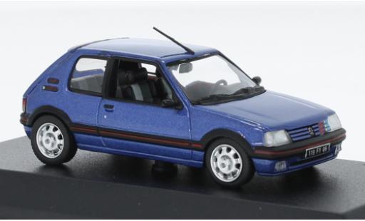 Peugeot 205 1/18 Norev GTI 1.9 metallise blu 1992 modellino in miniatura