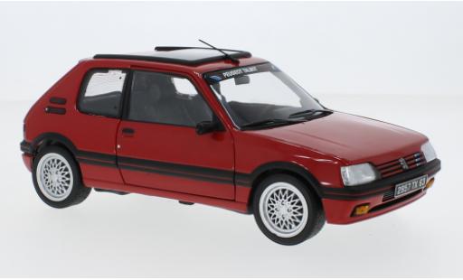 Peugeot 205 1/18 Norev GTI 1.9 PTS rosso 1991 modellino in miniatura