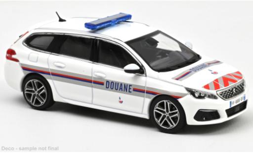 Peugeot 308 1/43 Norev SW Douanes (F) 2018 modellino in miniatura