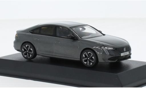 Peugeot 508 1/43 Norev GT hybride grigio 2023 modellino in miniatura