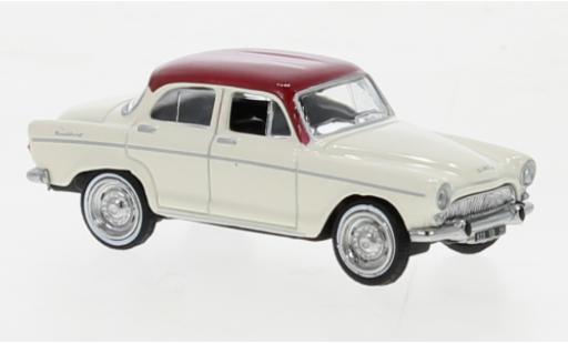 Simca Aronde 1/87 Norev Montlhery beige/rosso 1962 modellino in miniatura