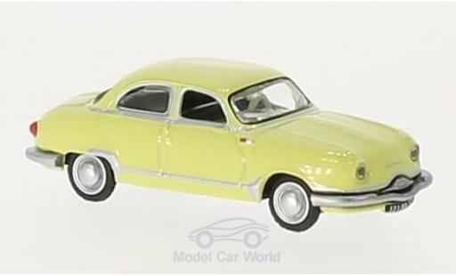 Panhard Dyna 1/87 Norev Z12 giallo 1957 modellino in miniatura