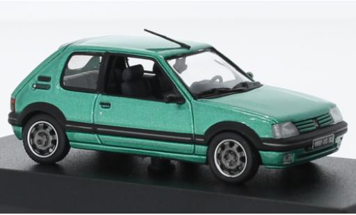 Peugeot 205 1/43 Norev GTI Griffe metallise gr&uuml;n 1990 1:43 modellino in miniatura