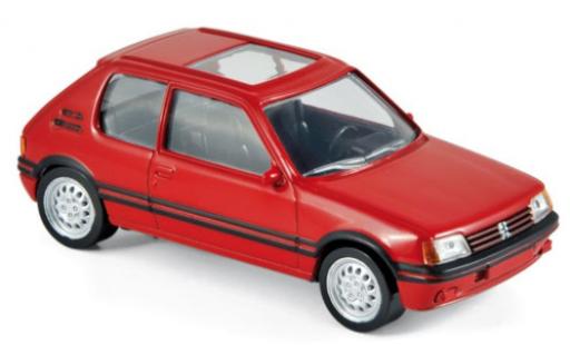 Peugeot 205 1/43 Norev GTi rosso 1986 modellino in miniatura