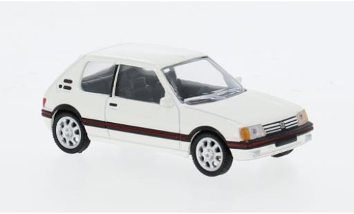 Peugeot 205 1/64 Norev GTI weiss 1988 1:64 modellino in miniatura