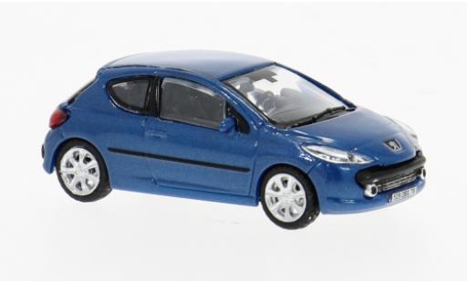 Peugeot 207 1/87 Norev blau 2007 1:87 modellino in miniatura