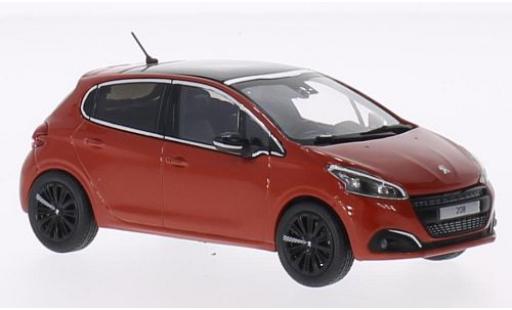 Peugeot 208 1/43 Norev orange 2015 modellino in miniatura