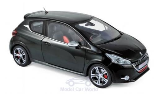 Peugeot 208 1/18 Norev GTi metallico nero 2013 modellino in miniatura