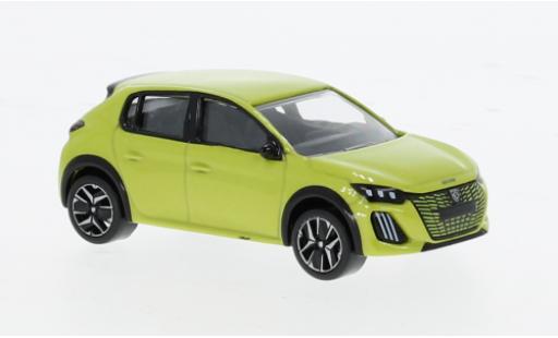 Peugeot 208 1/64 Norev metallise gelb 2024 1:64 modellino in miniatura