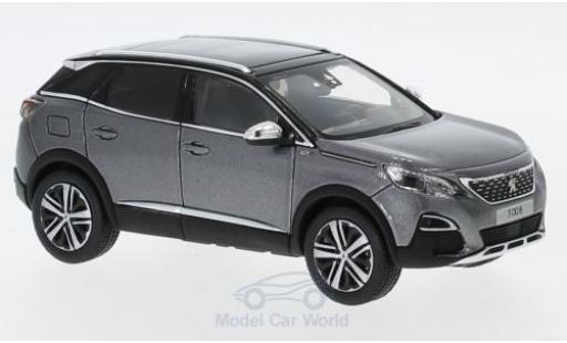 Peugeot 3008 1/43 Norev GT metallico grigio 2016 modellino in miniatura