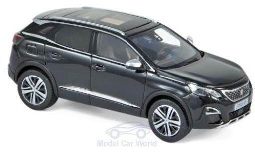 Peugeot 3008 1/43 Norev GT nero 2016 modellino in miniatura