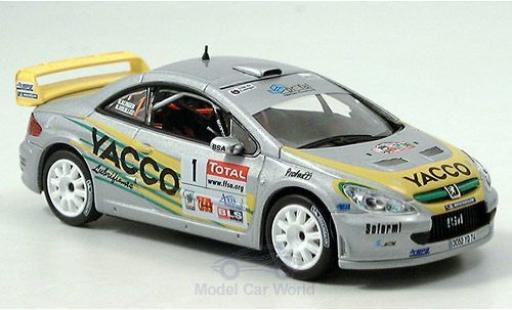 Peugeot 307 WRC 1/43 Norev WRC No.1 Yacco Vouilloz/Kunger modellino in miniatura