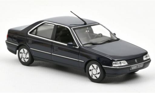 Peugeot 405 1/43 Norev SRi blu 1991 modellino in miniatura