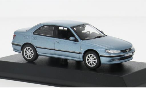 Peugeot 406 1/43 Norev metallise blau 2002 1:43 modellino in miniatura