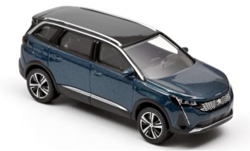 Peugeot 5008 1/64 Norev metallico blu/nero 2020 modellino in miniatura