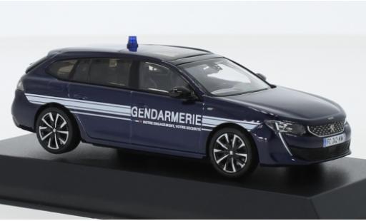 Peugeot 508 1/43 Norev SW GT Gendarmerie (F) 2018 modellino in miniatura