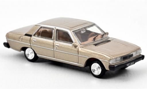Peugeot 604 1/87 Norev metallico beige 1977 modellino in miniatura