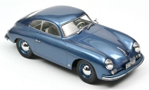 Porsche 356 1/18 Norev Coupé metallico blu 1952 modellino in miniatura