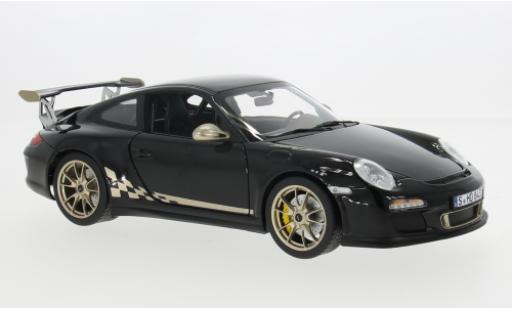 Porsche 991 GT3 RS 1/18 Norev 911  schwarz/gold 2009 1:18 modellino in miniatura
