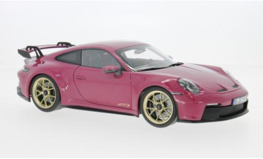 Porsche 992 GT3 1/18 Norev 911  rosa 2021 1:18 modellino in miniatura