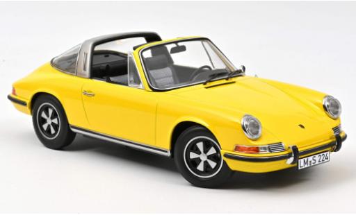 Porsche 911 1/18 Norev E Targa giallo 1969 modellino in miniatura