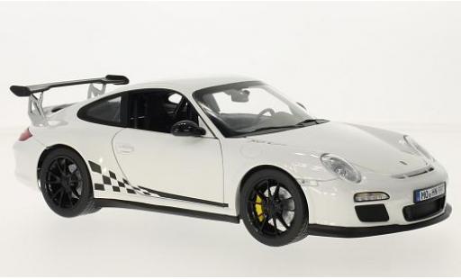 Porsche 997 GT3 RS 1/18 Norev 911 GT3 RS bianco/Dekor 2010 modellino in miniatura