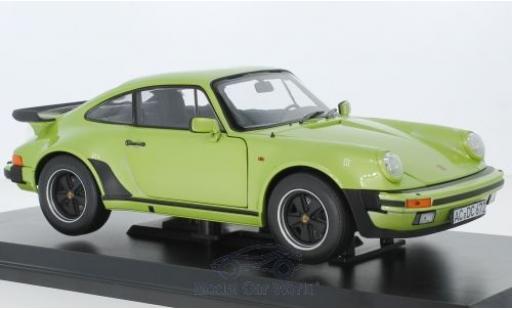 Porsche 930 Turbo 1/18 Norev 911 Turbo 3.3 metallico verde 1978 modellino in miniatura