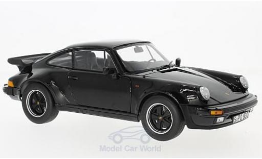 Porsche 930 Turbo 1/18 Norev Turbo 3.3 nero 1977 ohne Vitrine modellino in miniatura