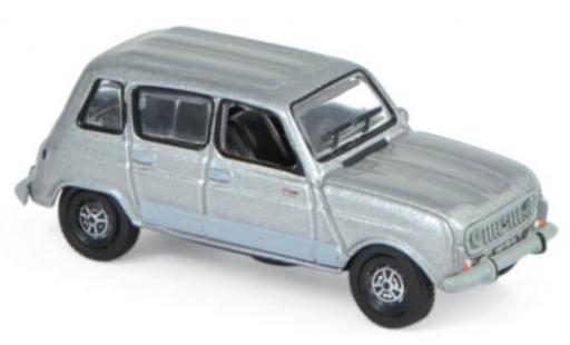 Renault 4 1/87 Norev GTL metallico grigio 1987 modellino in miniatura
