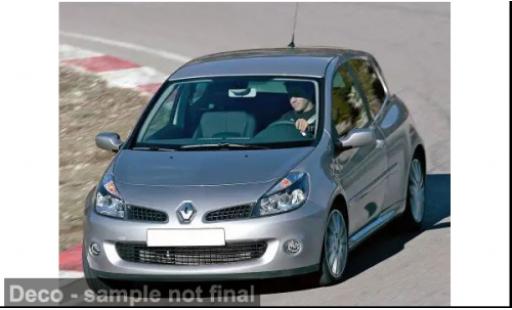 Renault Clio 1/18 Norev R.S silber 2007 1:18 modellino in miniatura
